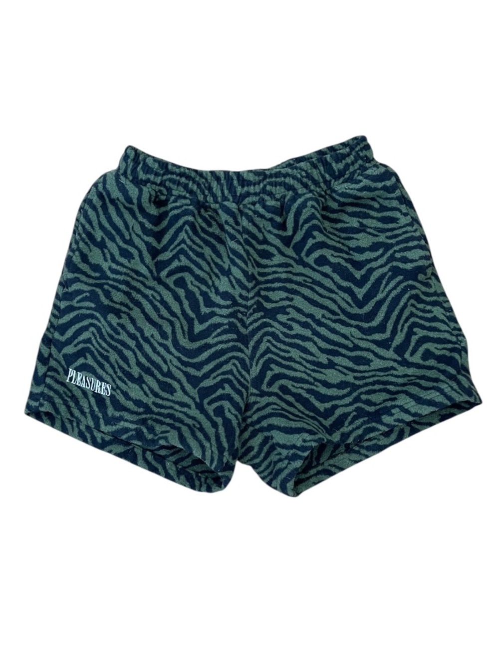 PLEASURES Breaker Fuzzy Striped Shorts